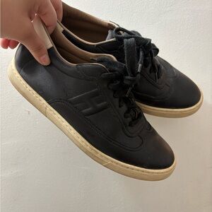 Authentic Hermes Sneakers black leather